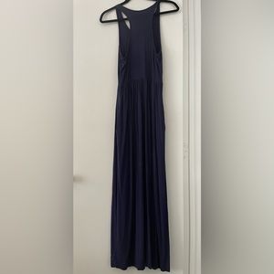 Racerback long maxi dress with pockets